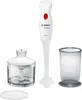 A Bosch hand blender and its accessories are displayed against a white background. Náhľad obrázku produktu