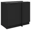 Küchen Eckunterschrank 105 cm SIENA Schwarz Küche Produktbild-Vorschau 1