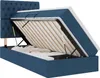 Aufbewahrungsbett mit Matratze Blau 100 x 200 cm Polyester Produktbild-Vorschau 1