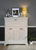 Kommode >Kashmir < in weiß,beige - 123x143,3x48,2cm Produktbild-Vorschau 1