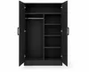 Kleiderschrank 2-türig  – 90 cm Schwarz Produktbild-Vorschau 2