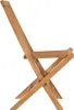 vidaXL Klappbare Gartenstühle 2 Stk. Massivholz Teak Produktbild-Vorschau 5