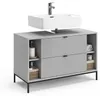Waschbeckenunterschrank Vicco Eliza Grau 100 x 63 cm mit 2 Produktbild-Vorschau 6