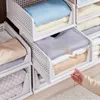 10 Stück Faltbar Lagerkisten,Stapelbar Kleiderschrank Produktbild-Vorschau 6