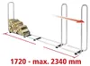 wolfcraft GmbH 5122000, Holzscheitträger, Stahl, Schwarz, Produktbild-Vorschau 4