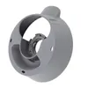 A close-up, isolated shot of a gray kitchen appliance part against a white background. Produktbild-Vorschau