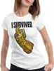 style3 I survivded Thanos Damen T-Shirt infinity superheld Produktbild-Vorschau 1