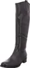 A black leather knee-high boot. Produktbild-Vorschau