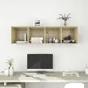 vidaXL Szafka wisząca pod TV dąb sonoma 37x37x142,5 cm Podgląd zdjęcia produktu 12