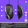 Logitech M500s, rechts, Optisch, USB Typ-A, 4000 DPI, Produktbild-Vorschau 15