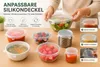 Sada 6 ks strečových viečok – Opätovne použiteľné viečka na Náhľad obrázku produktu 8