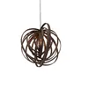 A hanging pendant lamp with a wooden frame. Náhled obrázku produktu