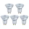 A set of five LED light bulbs arranged in two rows on a white background. Voir les images du produit