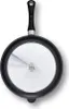 The back of a black frying pan with a silver bottom. Náhled obrázku produktu