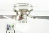 Wentylator sufitowy Petite Nickel 76 cm z oświetleniem i Podgląd zdjęcia produktu 2