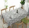 Grey Retro Tischdecke Rechteckige Tischdecken Baumwolle Produktbild-Vorschau 4
