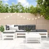 The Living Store 6-tlg. Garten-Lounge-Set Weiß Massivholz Produktbild-Vorschau 2