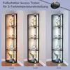 EDISHINE Stehlampe Dimmbar Wohnzimmer Schwarz, Standleuchte Produktbild-Vorschau 3