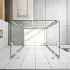 U-Duschkabine Falttür 80x195cm U-FORM Duschkabine Drehtür Produktbild-Vorschau 2
