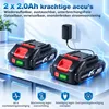 AJIEQAQ Accuboormachine 21V MAX, 45 Nm, 18+1, 2 Productafbeelding-voorbeeld 4