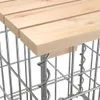 Panchina da giardino Gabion 43x44x42 cm in legno di pino Anteprima dell’immagine prodotto 6