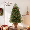 HOKEEPER Künstlicher Weihnachtsbaum 90 cm mit LED, Zapfen & Produktbild-Vorschau 7