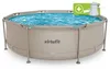 VirtuFit Rundbecken Ø244 x 76 cm Beige mit Filterpumpe Produktbild-Vorschau 1