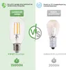 LUMILED 6 ks LED žárovek E27 T45 tyčový tvar 4 W nahrazuje Náhled obrázku produktu 6