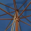 The Living Store Sonnenschirm mit Holzmast Azurblau Produktbild-Vorschau 6