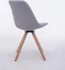 Besucherstuhl HLO-CP50 Drehbar Natura Stoff Rund  grau Produktbild-Vorschau 4