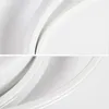 A close-up abstract view of a white LED ceiling light, showing its curved design and material. Produktbild-Vorschau