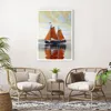 Poster - Poster ohne Rahmen - Segelschiffe Öl Orange - Produktbild-Vorschau 5