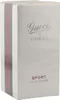 Weiße Box des Gucci Sport Pour Homme mit glänzender Oberfläche, silbernem Schriftzug und markantem rot-grünem Seitenstreifen. Produktbild-Vorschau