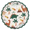 Pappteller 18cm mit Dinosaurier Motiv 6er Set Weiß / Bunt Produktbild-Vorschau 1