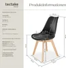 tectake® Set jídelní židle Frederikke Scandi-Design 49 x 53 Náhled obrázku produktu 5