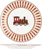 4x Polární vlak dortový talíř 4 osoby porcelánový dezertní Náhled obrázku produktu 3