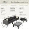 TecTake 404794, Obývací pokoj, Šedá Náhled obrázku produktu 7