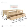 Need Sleep Kinderbett Jugendbett mit Schublade Bettkasten Produktbild-Vorschau 3