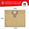 10 Staubsaugerbeutel geeignet für Parkside 1300 B2 C3 D3, Produktbild-Vorschau 2