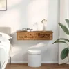 vidaXL Wandplank met lades, antieke look, 80x31x17cm, Productafbeelding-voorbeeld 3