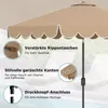 COSTWAY Sonnenschirm 300 cm, Gartenschirm mit Kurbel & Produktbild-Vorschau 8
