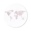 MuchoWow® Mauspad Mousepad Weltkarte - Marmor - Rosa 40x40 Produktbild-Vorschau 1