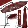 tillvex Zweefparasol Aluminium met LED Solar Ø 350 cm + Productafbeelding-voorbeeld 1