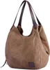 Bag Canvas Damen Schultertasche Handtasche Stoff Frauen Produktbild-Vorschau 1