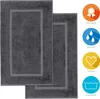 Lavea® 2er Set Badematte 50x80 cm – Waschbare Badematten Produktbild-Vorschau 2