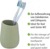 Zahnputzbecher Badi Lindgrün Keramik Produktbild-Vorschau 3