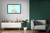 MuchoWow® Gerahmtes Poster Ente - Küken - Skateboard - Blau Produktbild-Vorschau 6