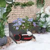 QEENTOE Stahl Mähroboter Garage 70 x 60 x 43 cm, Anthrazit Produktbild-Vorschau 10