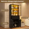Merax Vitrine 2er mit LED-Beleuchtung per App, Produktbild-Vorschau 11