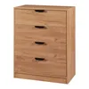 Komoda 'Varkaus' se 4 zásuvkami 90 x 70 x 40 cm dubový Náhled obrázku produktu 3